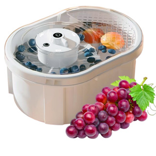 Máquina de Lavar Frutas e Verduras Automática Bivolt Higienizar Vegetais Legumes Frutos do...