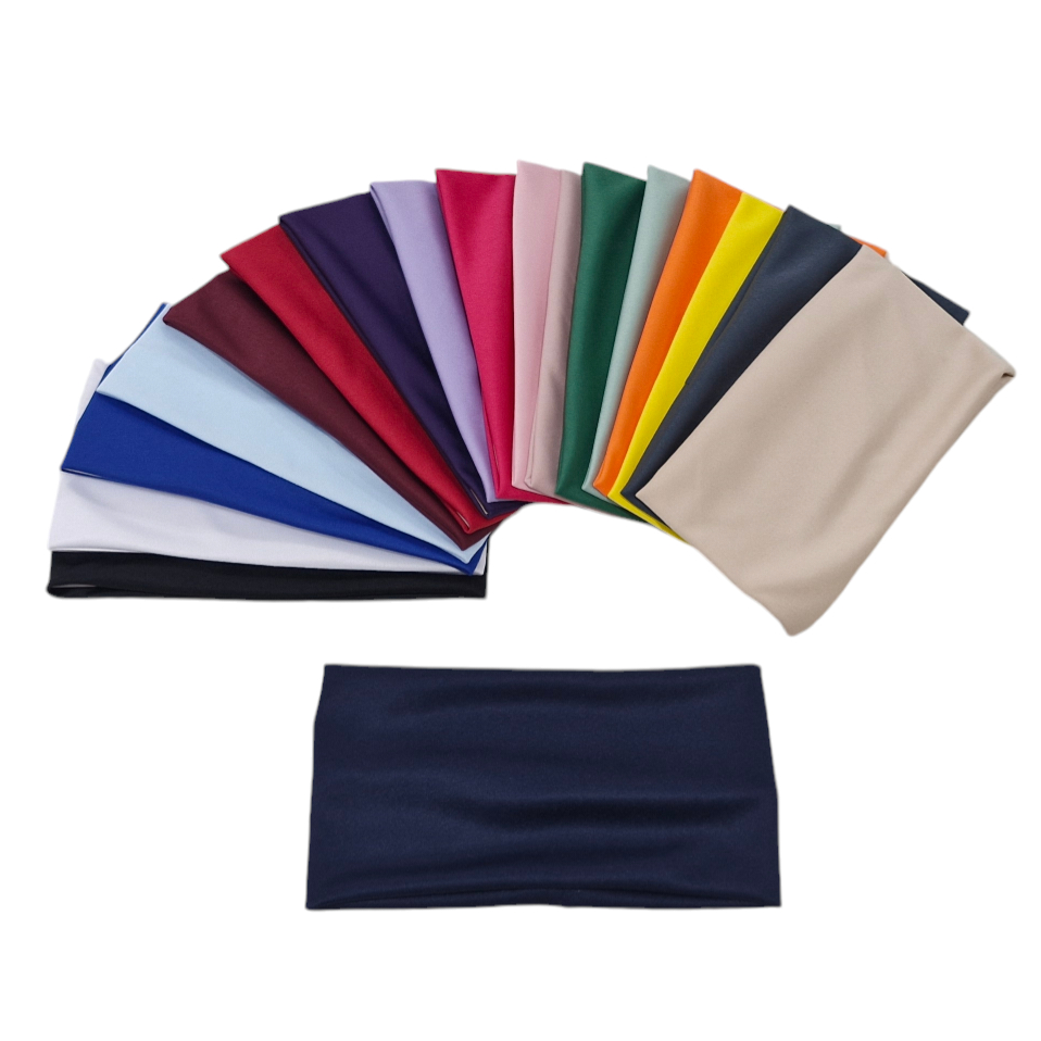 Faixa de Cabelo Larga 12 Cm Modelo Básico Escolha a Cor