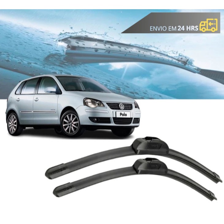 Par Palheta Limpador Parabrisa Polo Hatch e Sedan 2001 até 2012 em Oferta na Shopee