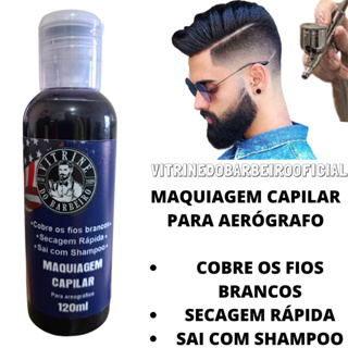 Tinta Preta Capilar Para Aerógrafo Pigmentação Profissional em Oferta na Shopee