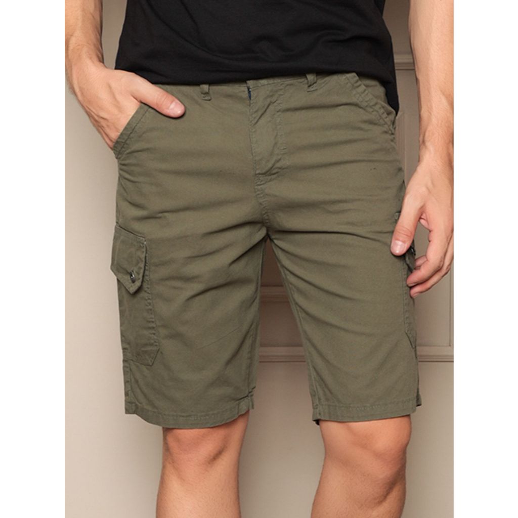 Bermuda Cargo Masculina Comfort Tendência Casual em Oferta na Shopee