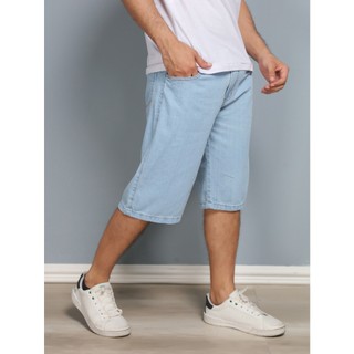 Y.L Bermuda Masculino Jeans Balão, BOCA Larga ,bem suave qualidade casual Top