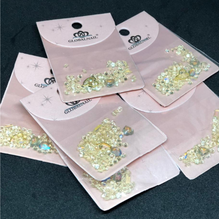 Jóias e Pedras Saquinho de Decoração de Unhas Nail Design Art Trabalhos Manuais Bijuteria - SQ6025
