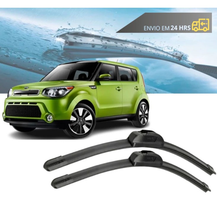 Par Palheta Limpador Parabrisa Kia Soul 2009 ATÉ 2019