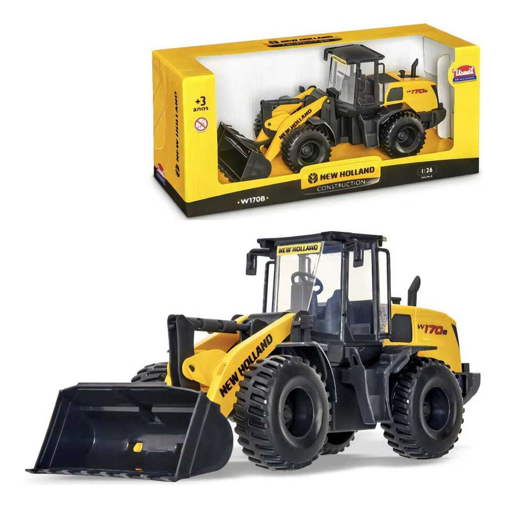 Brinquedo - Pá Carregadeira - W170B New Holland Construction - Usual Brinquedos