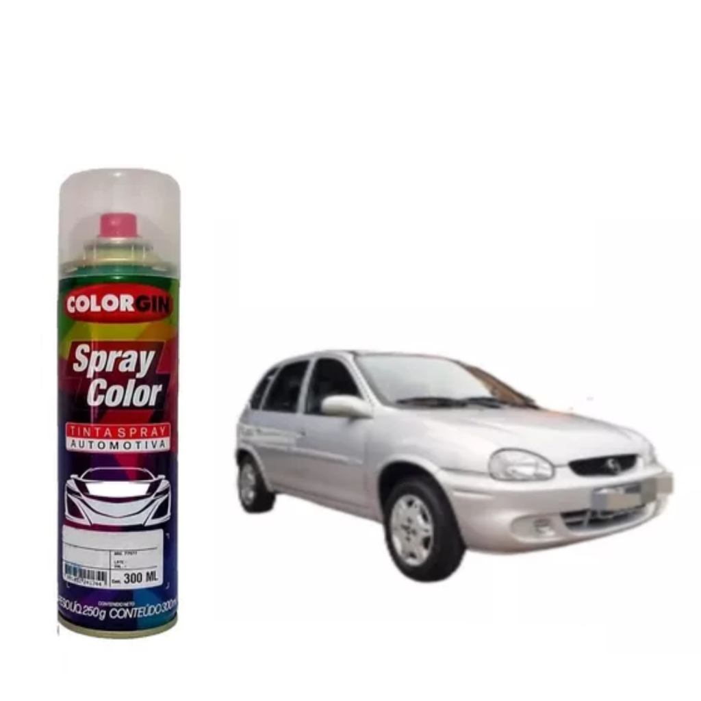 TINTA SPRAY AUTOMOTIVA PRATA ESCUNA MET GM