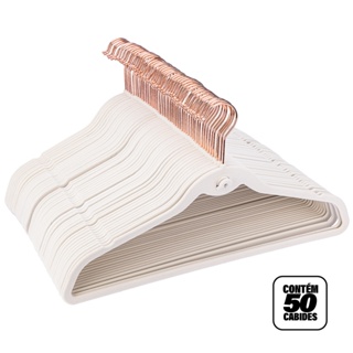 Kit 50 Cabides De Veludo Slim Artiko Antideslizante Ultrafino em Oferta na Shopee