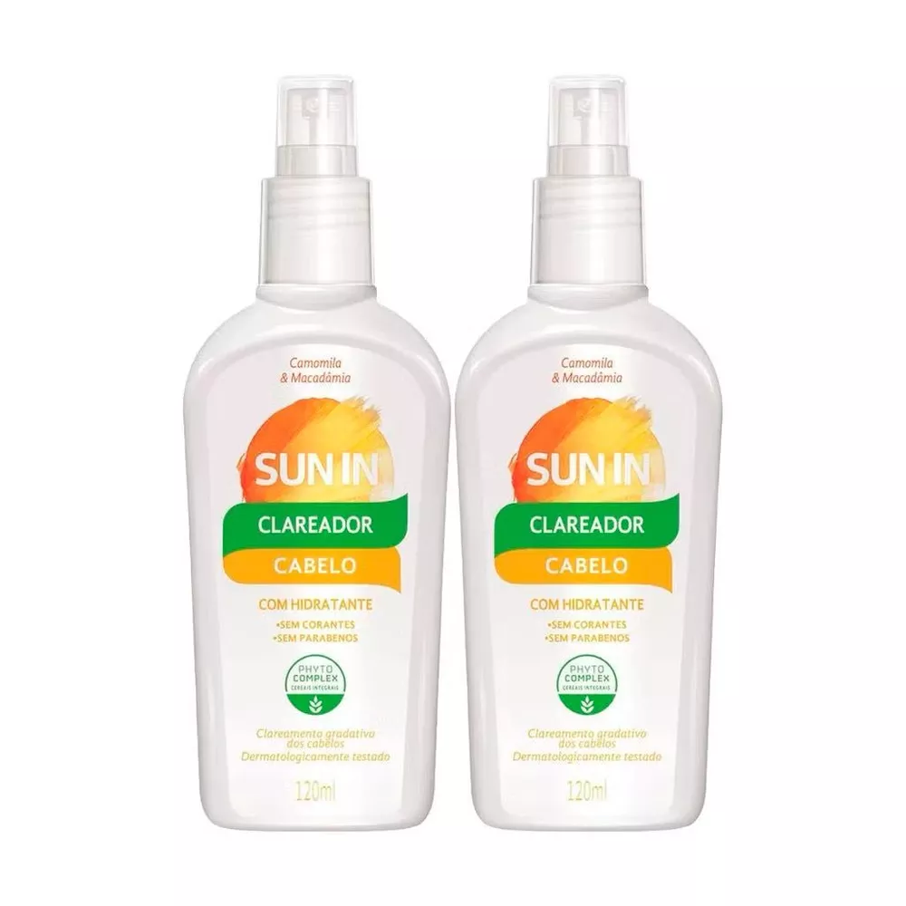 Kit C/2 Clareador e Hidratante Capilar Sun In Phytoervas 120ml