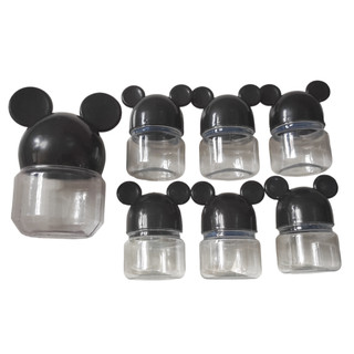 Pote Organizador Orelhinha Kit com 7pçs Pote Pai e 6 Filhotes.