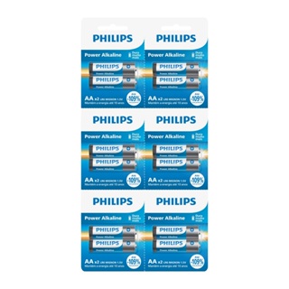 Pilha Alcalina AA Philips Bateria 2A Pequena 12 unidades em Oferta na Shopee