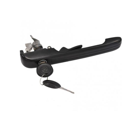 Maçaneta Externa da Porta Dianteira - C/Chave - C/Friso Preto - Metal - Direito - VW Quantum GII 92 à 98 - Santana GII 92 à 98 - 20580