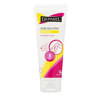 Creme Depilatorio Depimiel Corporal Todo Tipo De Pele 120G em Oferta na Shopee