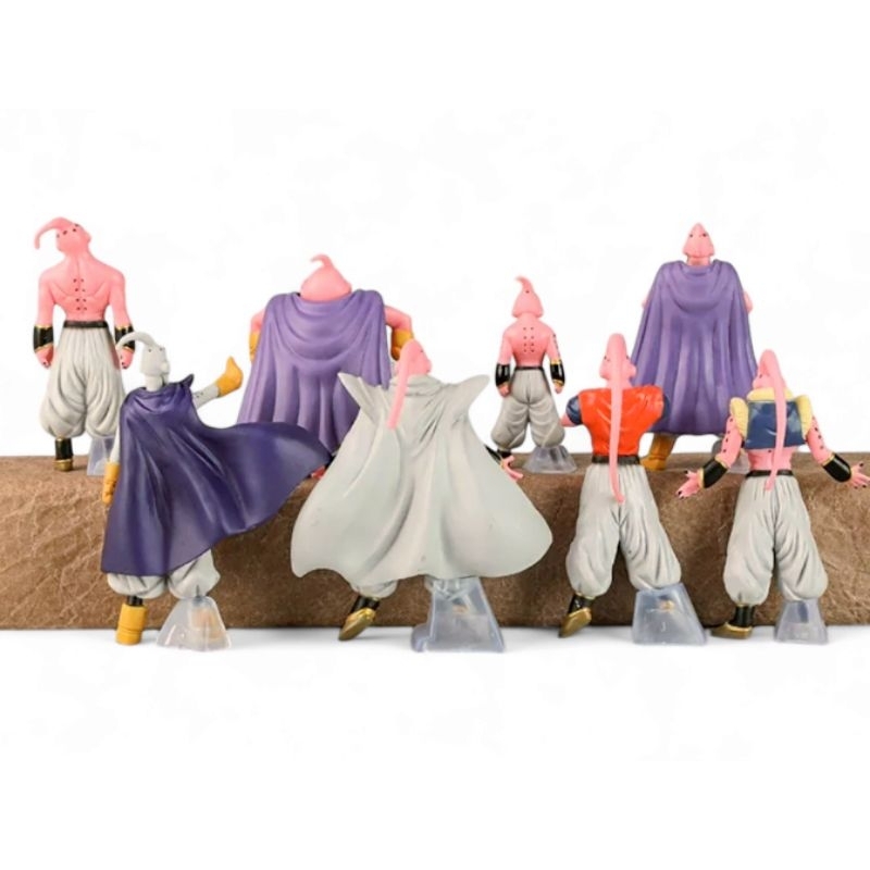 Kit C/8 Bonecos Majin Boo 7-11cm Dragon Ball PVC Transformações Coleção Completa.