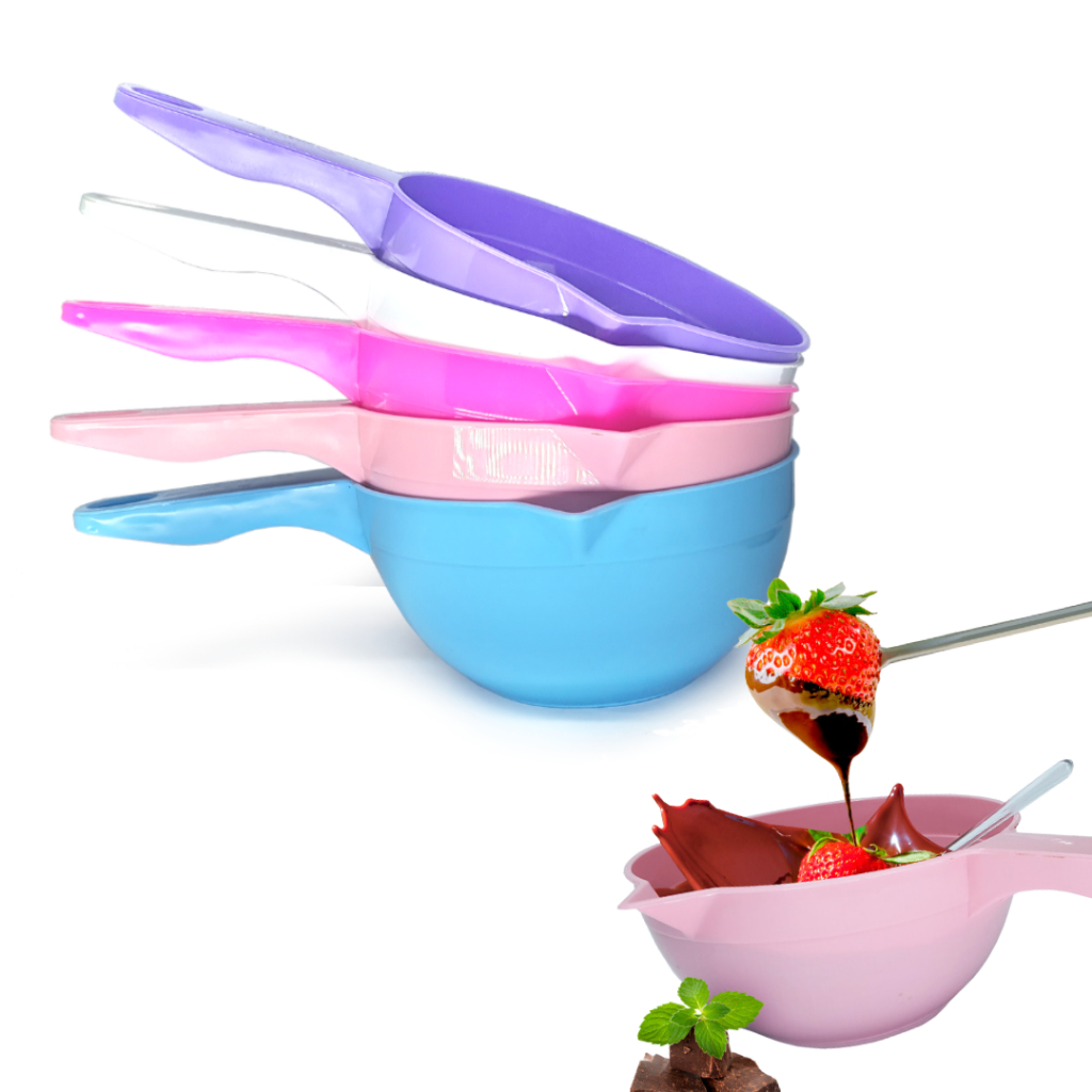 Panelinha Multiuso Derretedeira Microondas 850ml Rosa, Lilás, Azul ou Branca - Freezer e Microondas