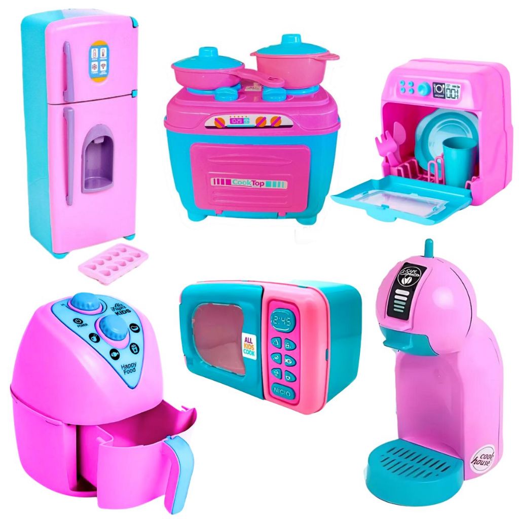 Brinquedos de Cozinha Kit Fogão De Brinquedo Fogãozinho De Cozinha Infantil em Oferta na Shopee