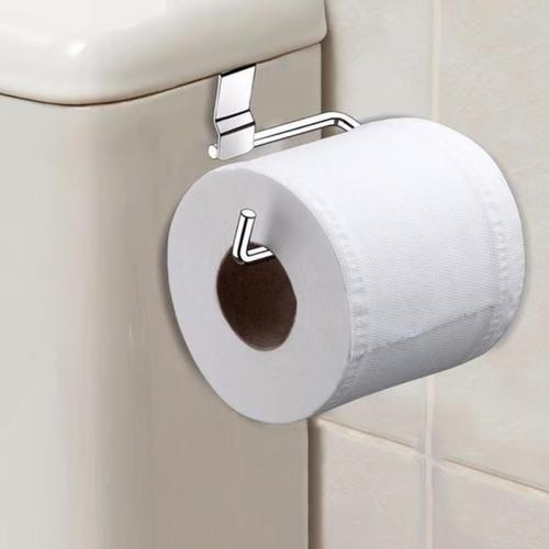 SUPORTE PARA PAPEL HIGIENICO SIMPLES  BANHEIRO P/ CAIXA ACOPLADA COR AÇO CROMADO OFERTA