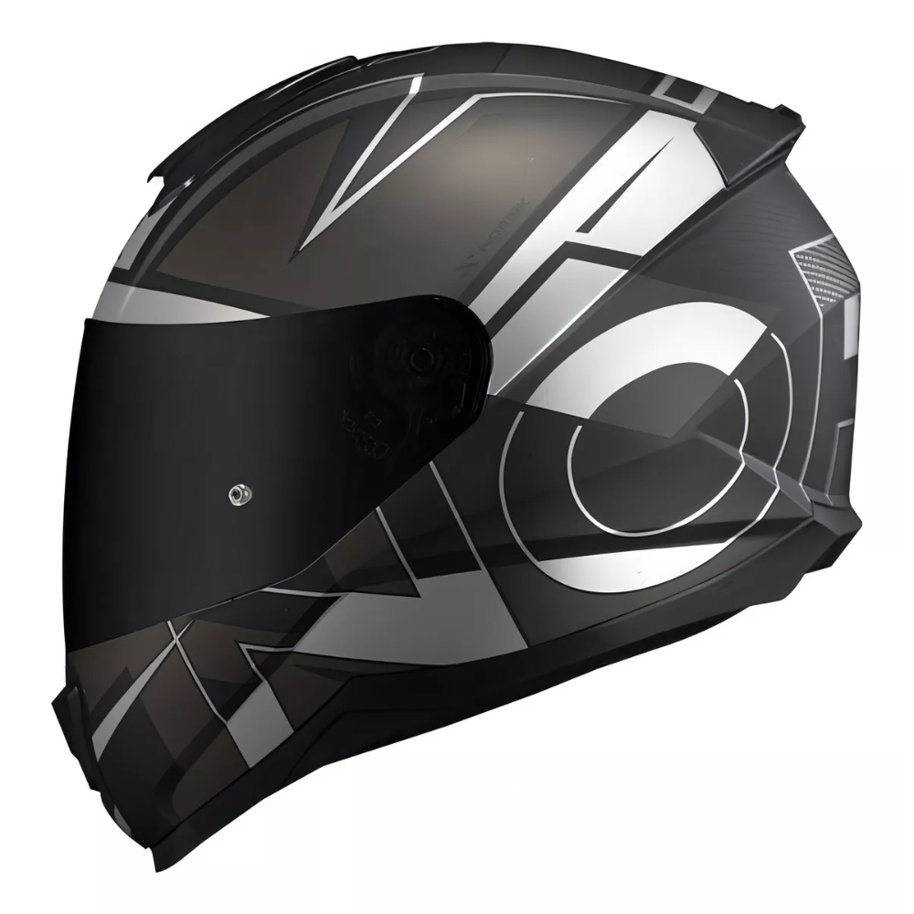 Capacete Masculino Feminino Norisk Razor Axial FF802 Preto Prata