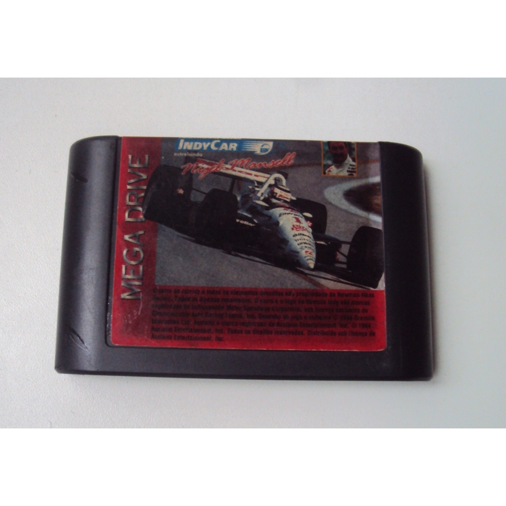 Newman Haas Indicar Featuring Nigel Mansell Original Tectoy Para Mega Drive - Funcionando - Usado