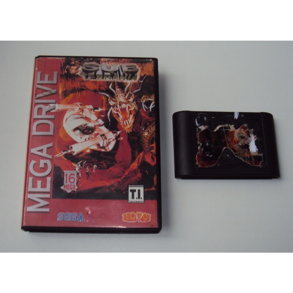 Sub Terrania Original Tectoy Para Mega Drive - Funcionando - Usado