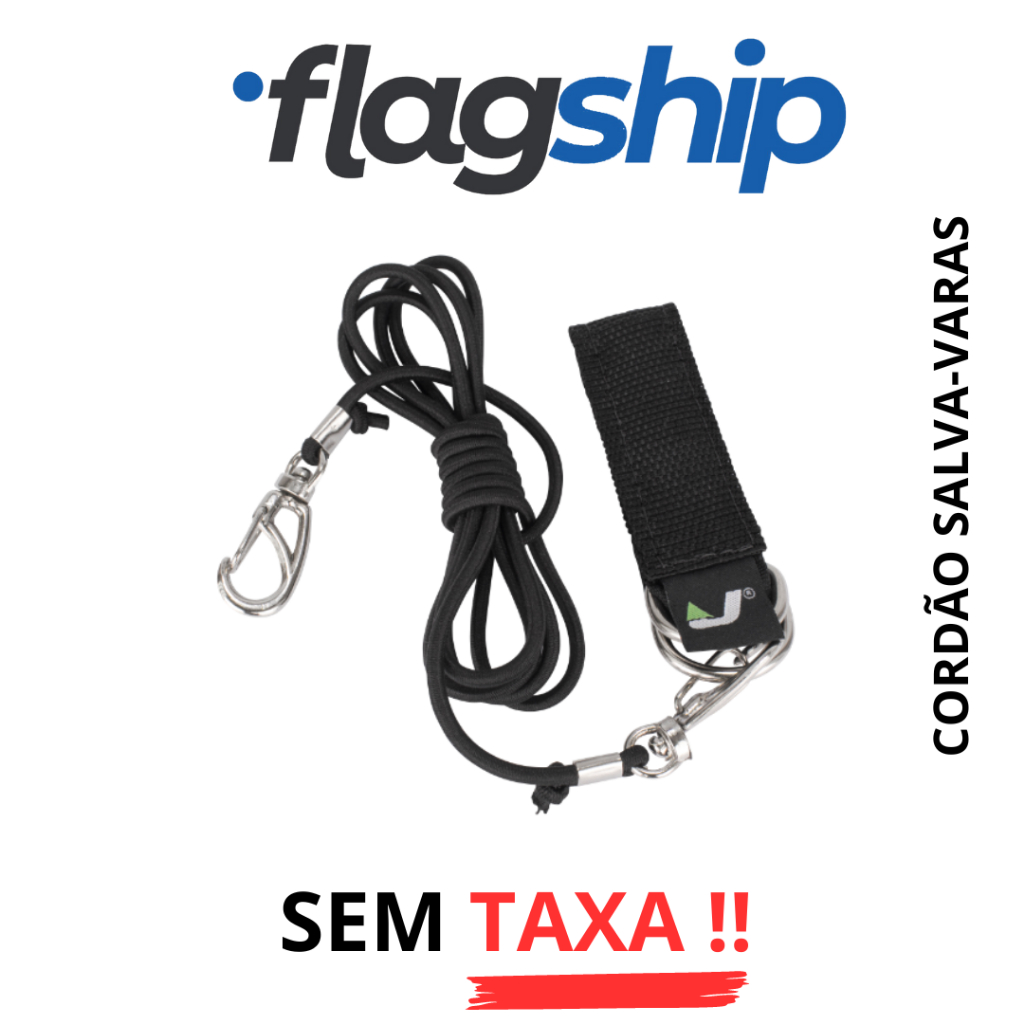 Cordão Salva Varas De Segurança Com Mosquetão Pesca