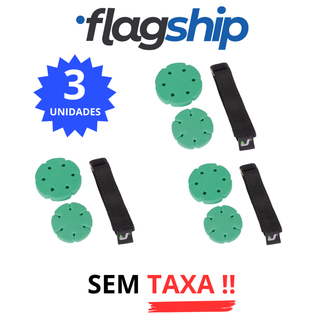 Kit 3 Organizador Para Varas De Pesca Até 6 Varas Reforçado