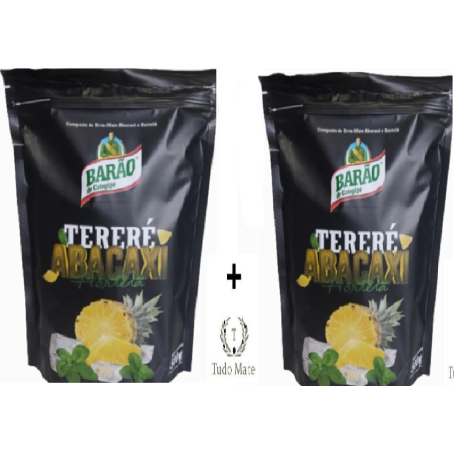 Kit Erva Mate para Tereré Barão de Cotegipe Abacaxi Hortelã 2 Unidades
