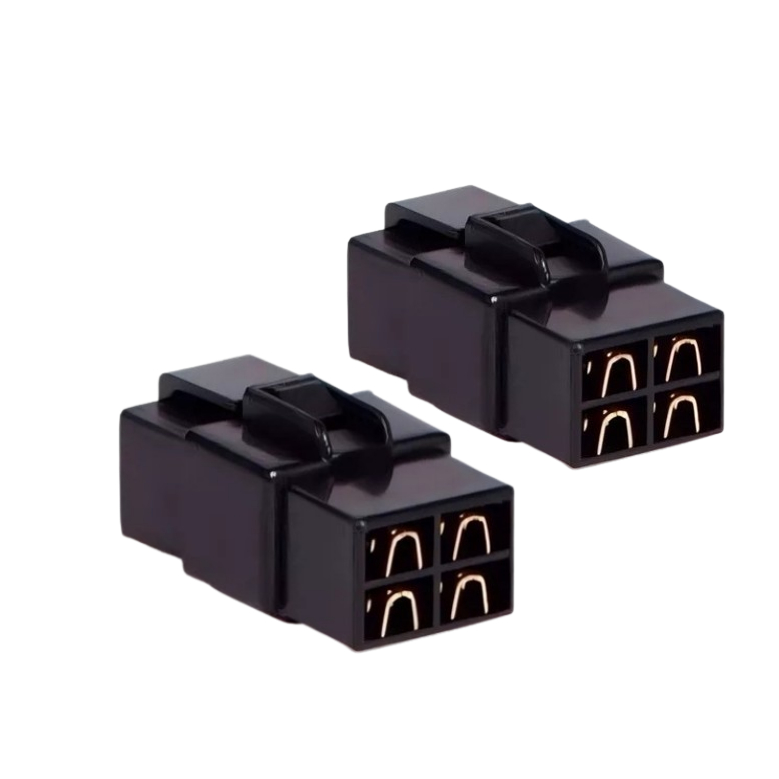Kit 2 conectores para tampa de som automotivo , ligacao de caixa trio par de soquete 4 vias com terminais