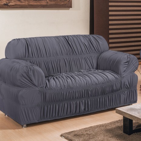 KIT 2 CAPAS PROTETORAS DE SOFA 2 E 3 LUGARES EM MALHA