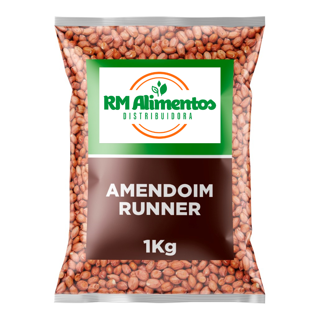 Amendoim Runner Natural - 500g a 1Kg em Oferta na Shopee