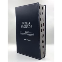 Bíblia Sagrada NVI tamanho grande Capa Flexível Azul