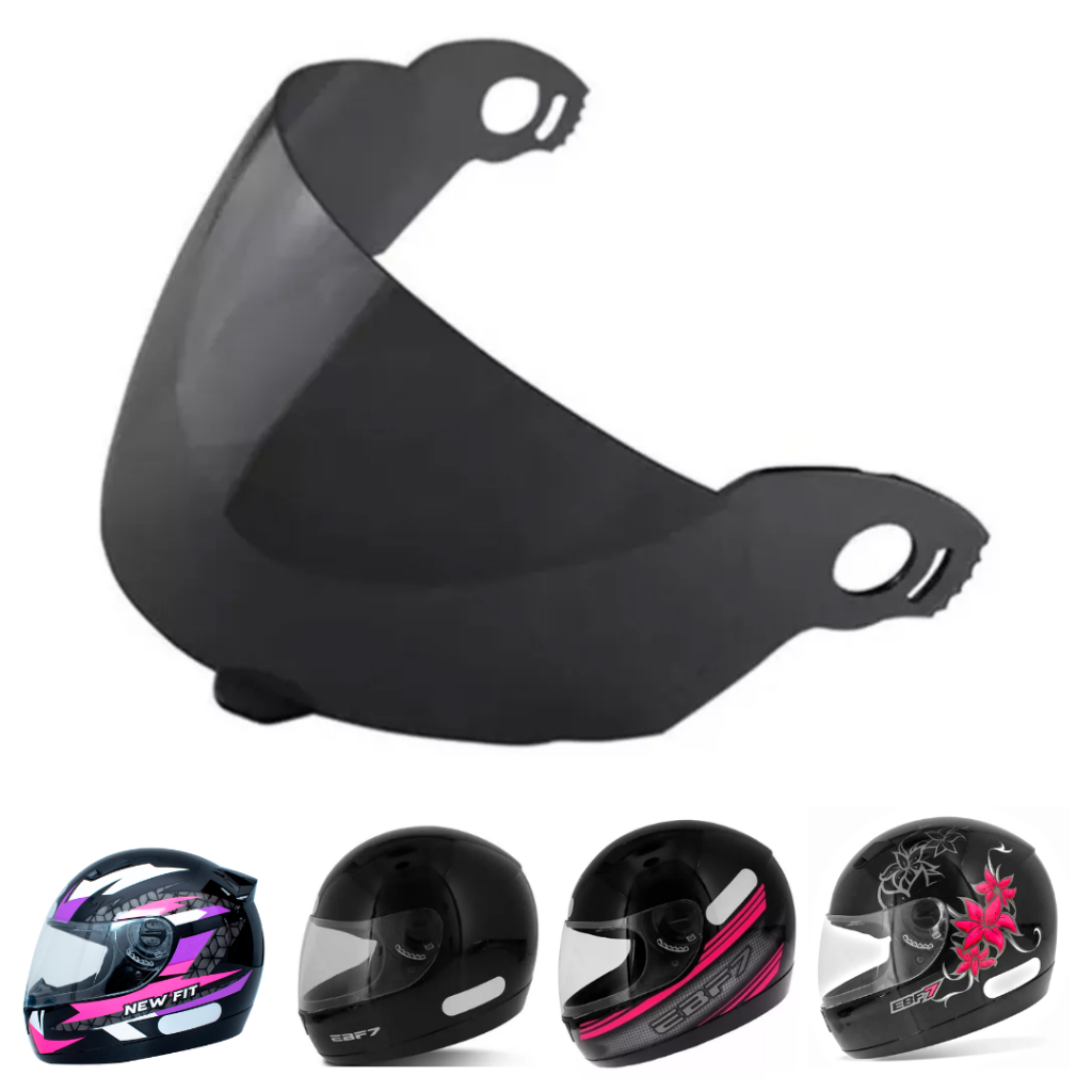 Viseira Capacete Ebf Fit 08 Ebf Rox Ebf 7 Moto Fume Original