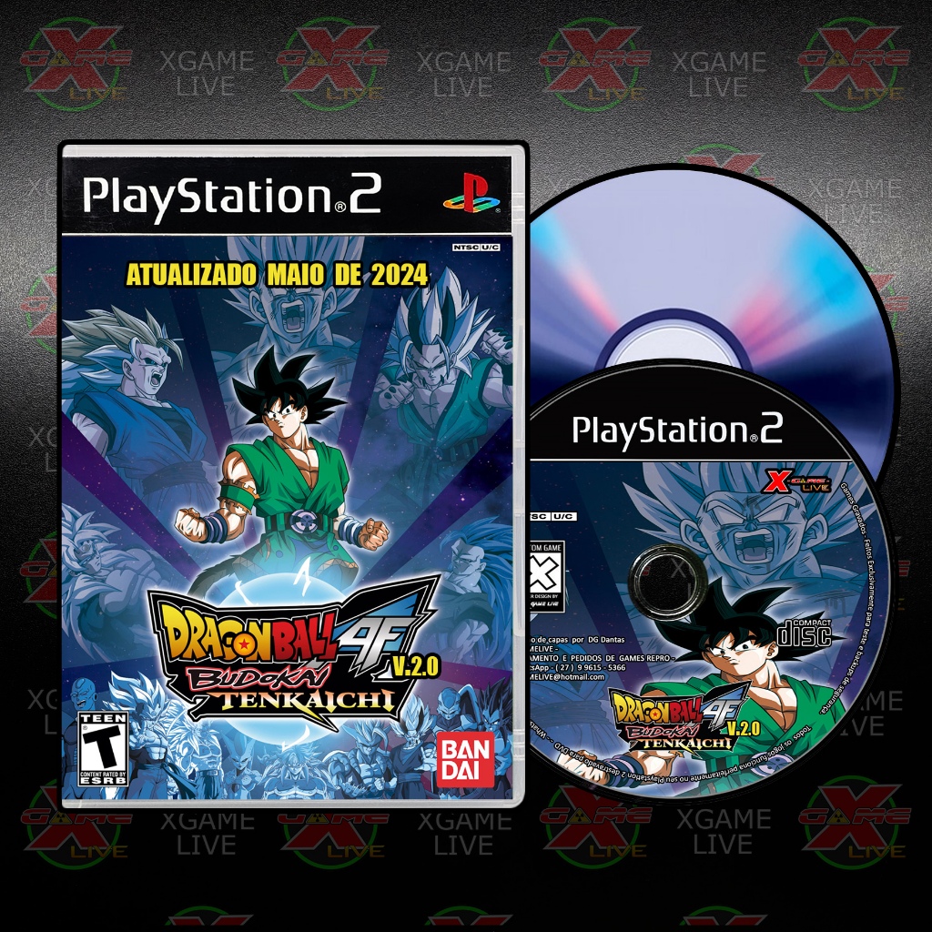 Dragon ball AF v2.0 - Novos Personagens - Repro Ps2 Patch DVD - By XGAMELIVE