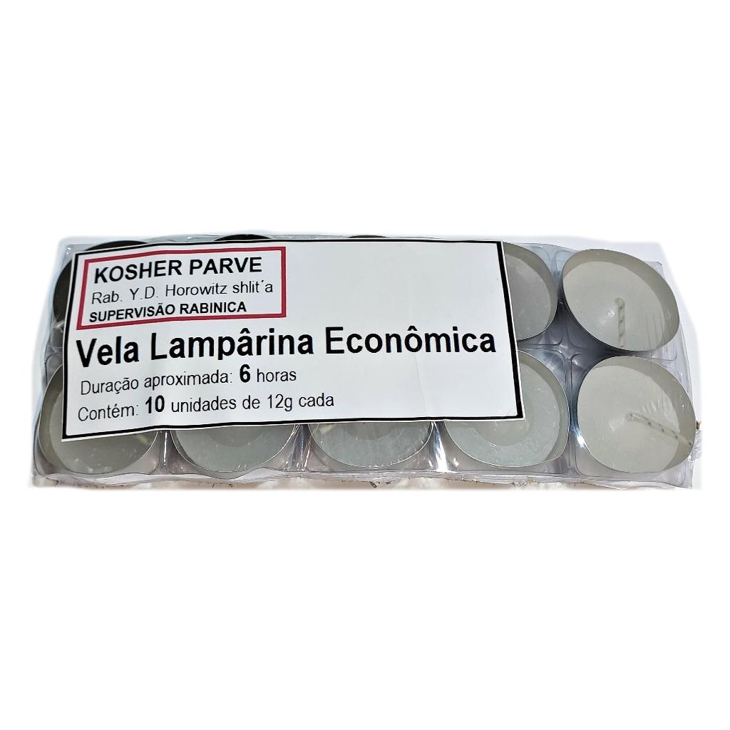 Refil De Velas De Lamparina Shabat Parve 10 Unidades Kosher 6 horas ##!