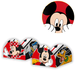 50~250 PORTA FORMINHA MICKEY MOUSE P/ DOCES Regina (CHOCO)