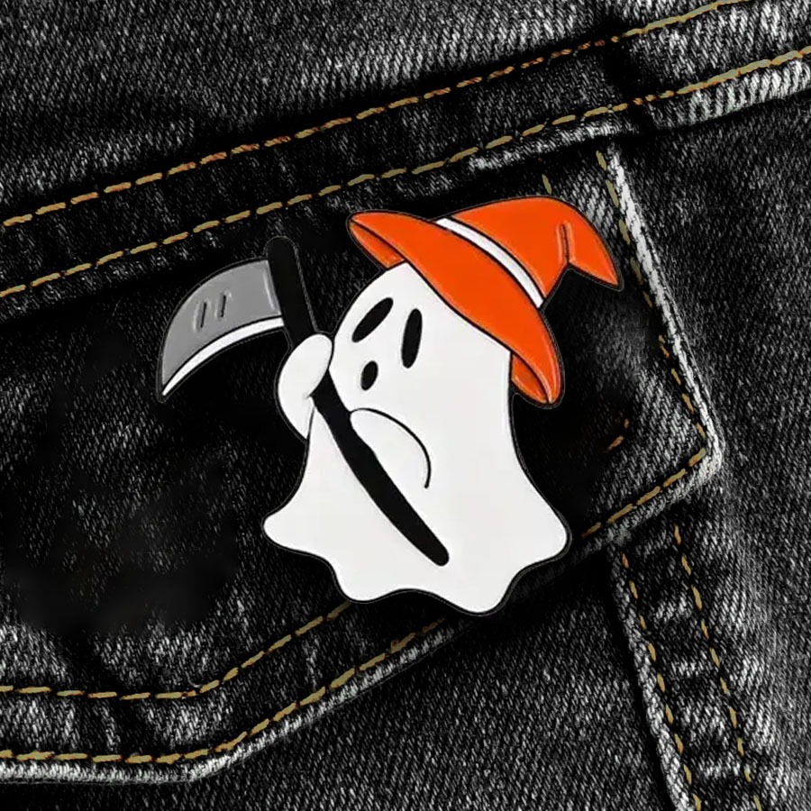 Pin Broche Fantasma Halloween - Broches para Mochila