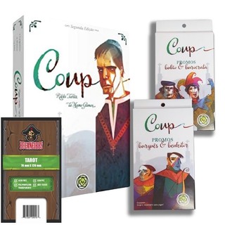 Coup 2ªedição inclui a reforma + expansões Burguês e Benfeitor, Bufão e Burocrata + sleeves