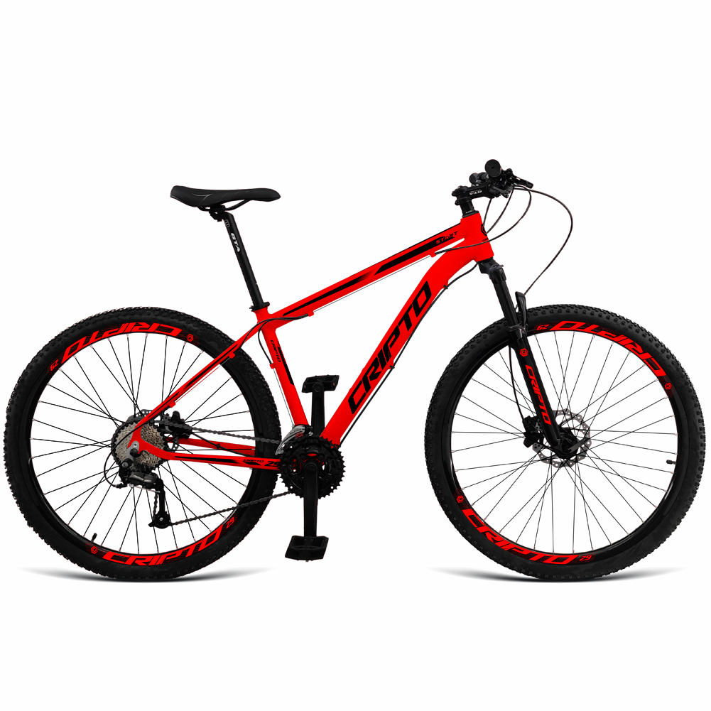 Bicicleta Aro 29 Cripto 27v Shimano Fr. Hidraulico Trava/k7 em Oferta na Shopee
