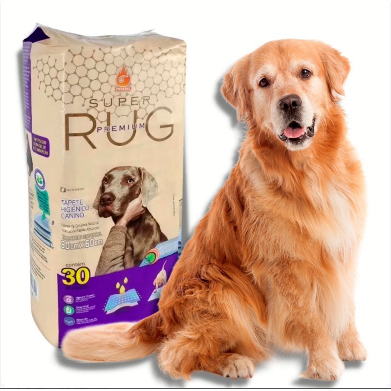 Tapete Higiênico Rug Premium 80x60 com 30 unidades em Oferta na Shopee