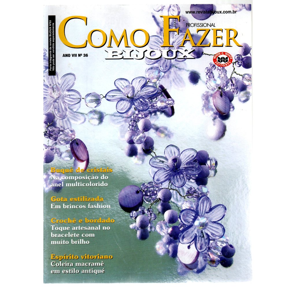 Revista Como Fazer Bijoux, Ano 7, Nº 36
