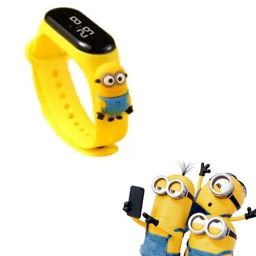 Relógio Minions 2 Digital Led Infantil À Prova D'água em Oferta na Shopee