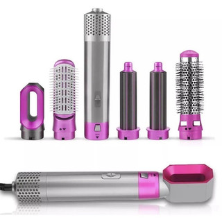 Escova 5 em 1 Secador, Pente, Modelador, Aumenta volume Profissional 110V