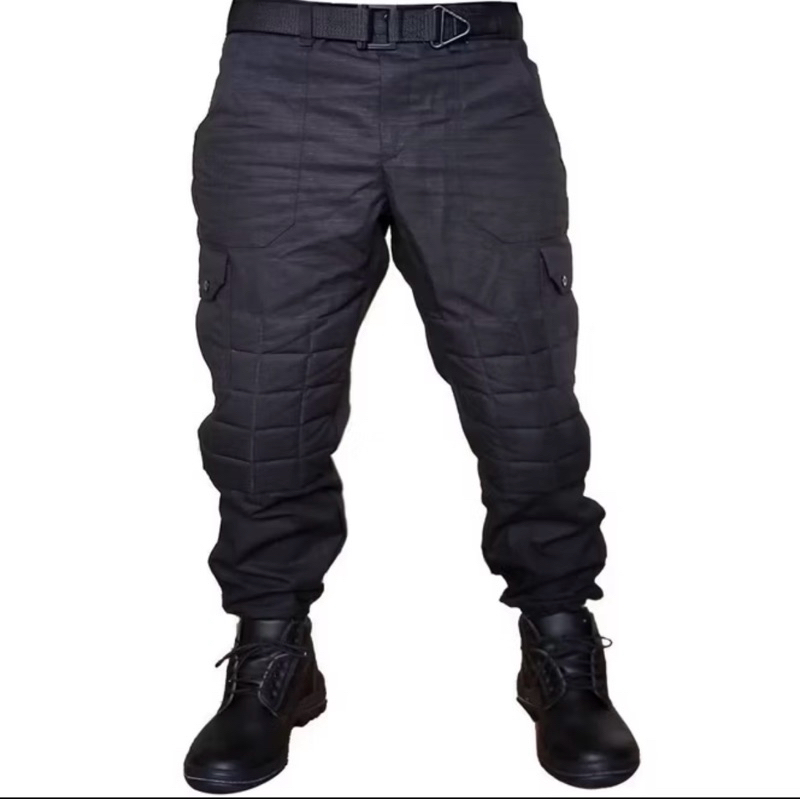Calça Tática Acolchoada Rip Stop Preta BPC Vigilante