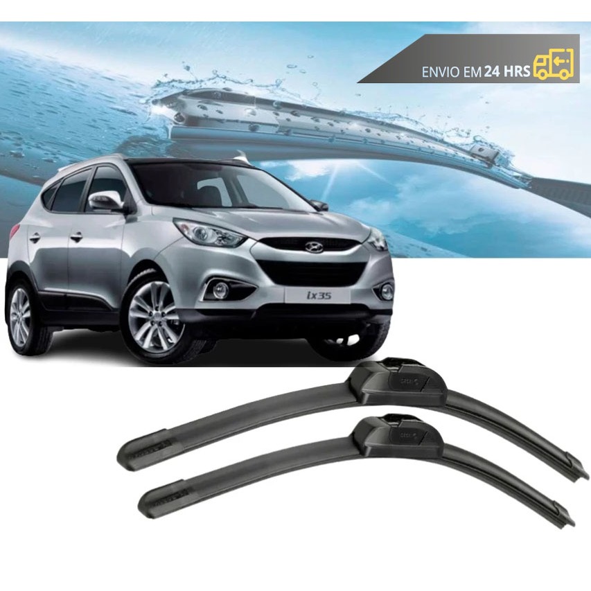 Par Palheta Limpador Parabrisa Dianteiro Hyundai Ix35 DE 2010 ATÉ 2022
