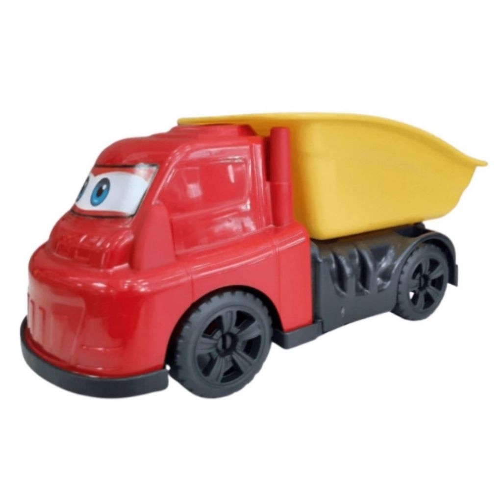 Caminhão De Brinquedo Com Caçamba E Roda Livre De Plástico GGB BRINQUEDOS