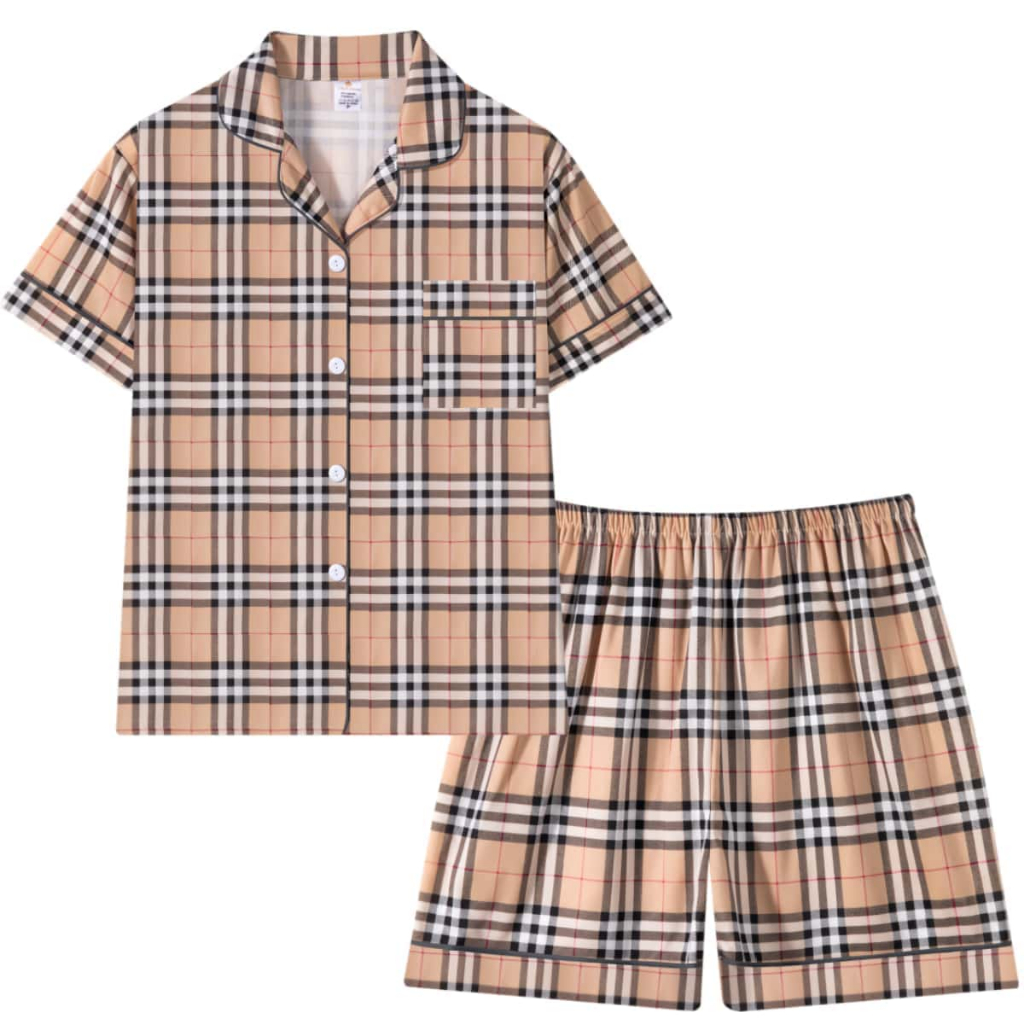 Z&D Lingerie Pijama Feminino com Botão Manga Curta com Gola e Short Sy06 em Oferta na Shopee