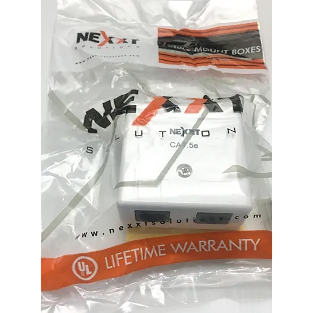 Surface Mount Boxes - Caixa de Montagem - Caixa de Sobrepor - 2 Portas - RJ45 Cat 5e | NEXXT