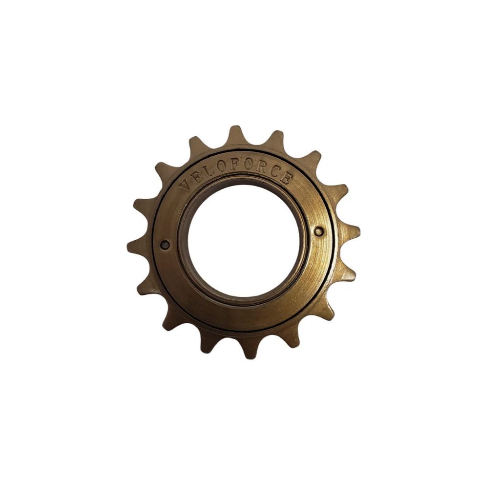 Catraca Veloforce 16 Dentes Fixa Dourada Modelo 16dt P/bicicleta Dourado em Oferta na Shopee