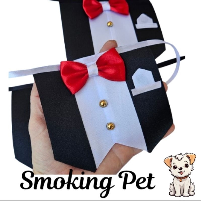 Gravata Pet Social Smoking Luxo 1Un 5Un 10 Un Acessorios Para Cachorros Enfeite para Cães Macho Laços Pet Macho