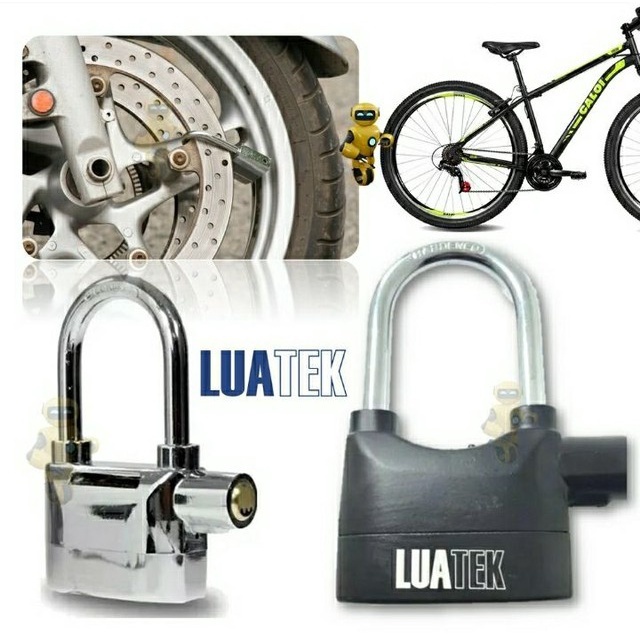 Cadeado Com Alarme Sonoro Anti-furto Comércio moto Prova De Água-Pronta Entrega