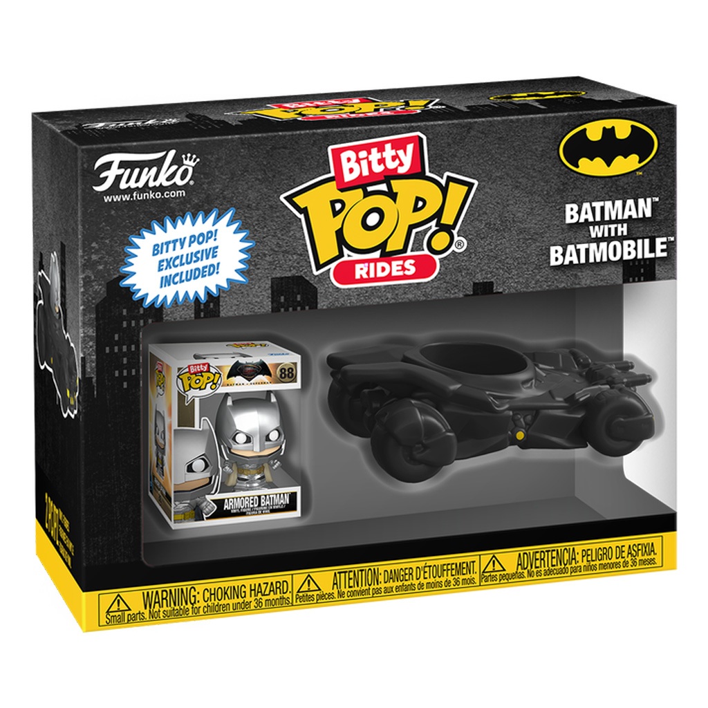 Funko Bitty Pop Rides DC Batman com Batmóvel – Novo Original